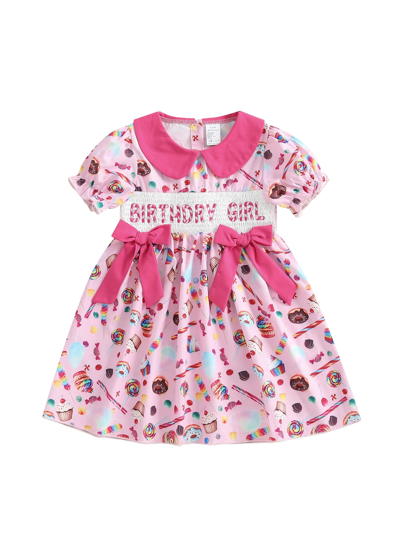 Children s Girl Dress Sleeveless Peter Pan Collar Floral Embroidery Lace Princess Party Dress Summer Birthday Outfit