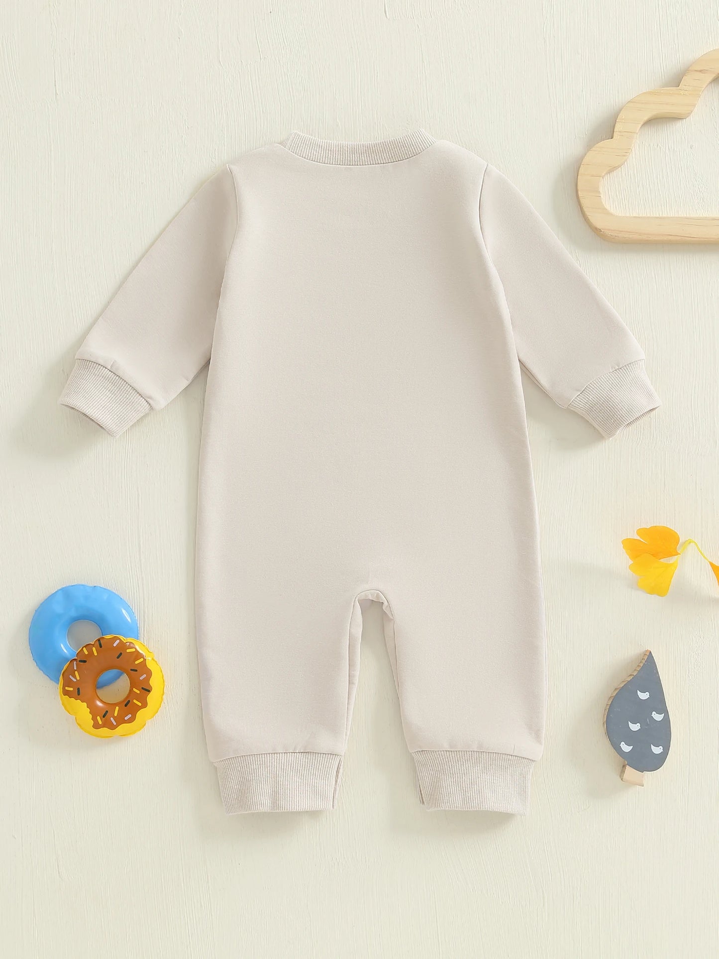 Adorable Toddler Dinosaur Print Hooded Romper Cozy Long Sleeve Jumpsuit for Baby Boys Cute Fall Outfit