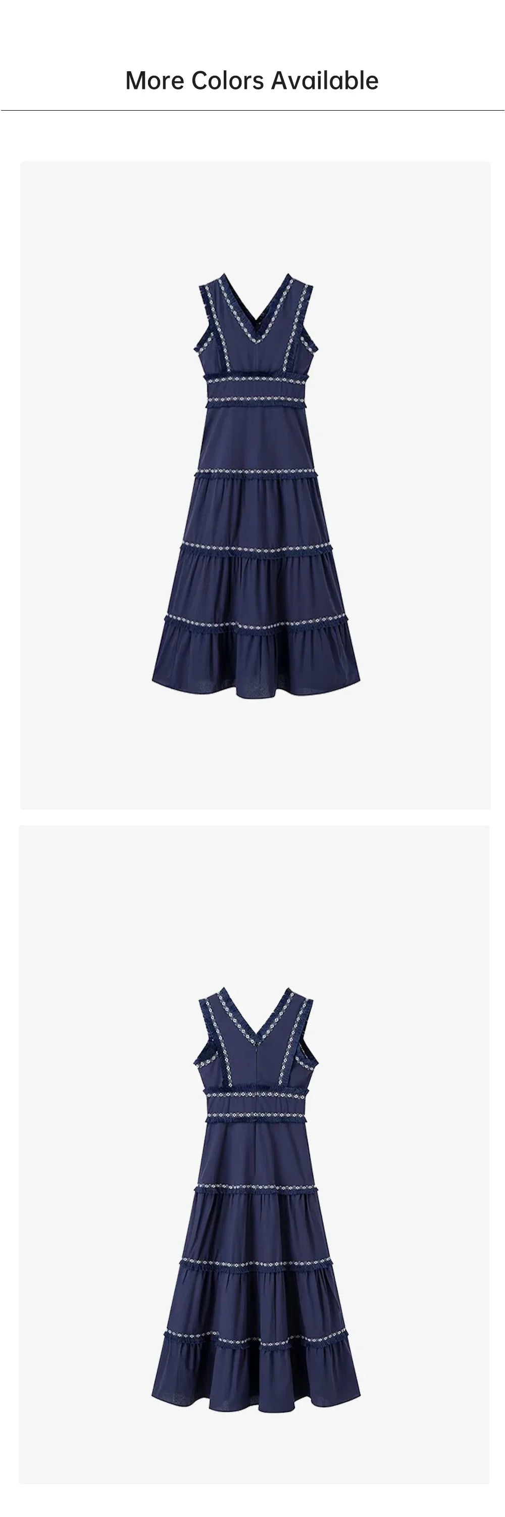 Summer New Product: Casual Women's Fashion V-neck Sleeveless Waist Collection with Tassel Decoration Dress
