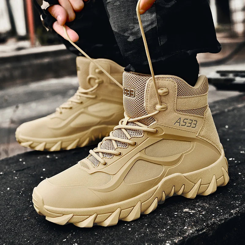 Men's tactical boots anti collision boots durable boots hiking boots comfortable and durable boots outdoor boots lightweight and