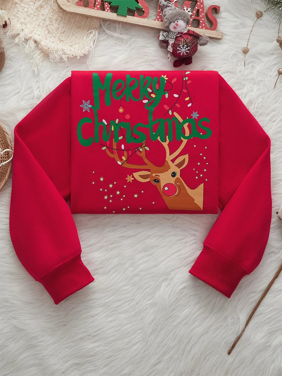 Merry Christmas Women Sweatshirt Christmas Graphic Printed Pullover Holiday Season Funny Xmas Crewneck Sweater
