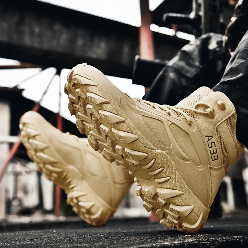 Men's tactical boots anti collision boots durable boots hiking boots comfortable and durable boots outdoor boots lightweight and