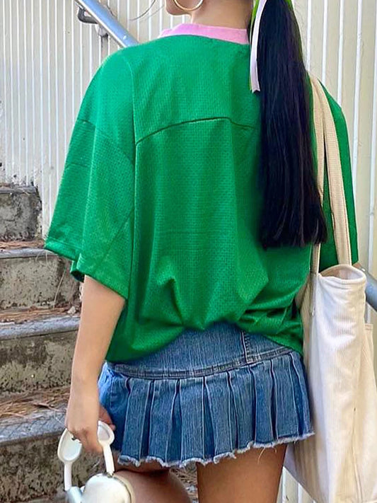 Women s Lightweight Summer V-Neck T-Shirt with Floral Print and Ruffle Sleeves for a Stylish and Comfortable Look