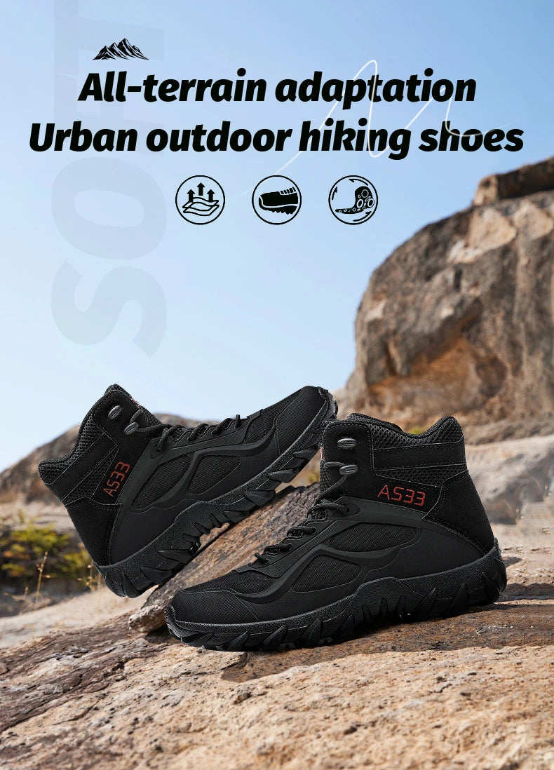 Men's tactical boots anti collision boots durable boots hiking boots comfortable and durable boots outdoor boots lightweight and