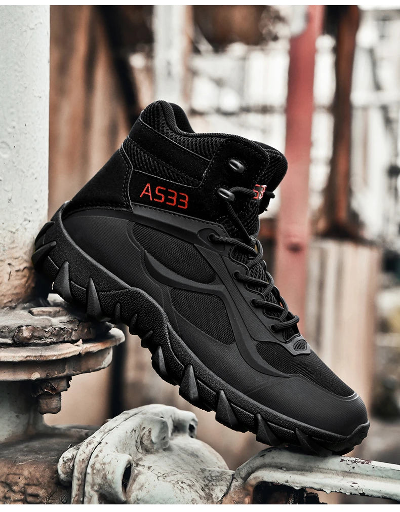 Men's tactical boots anti collision boots durable boots hiking boots comfortable and durable boots outdoor boots lightweight and