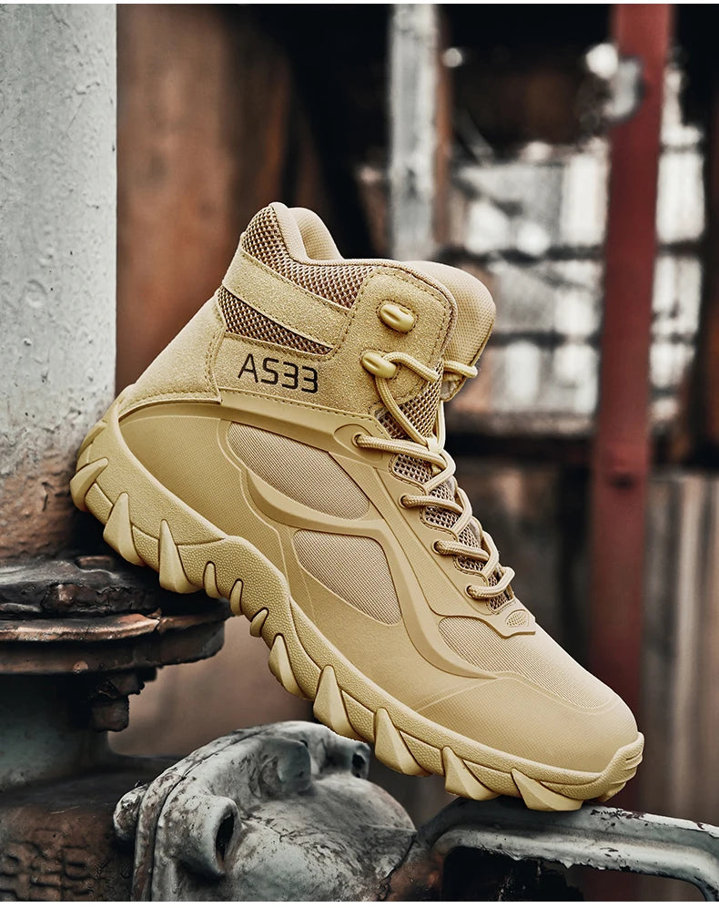 Men's tactical boots anti collision boots durable boots hiking boots comfortable and durable boots outdoor boots lightweight and