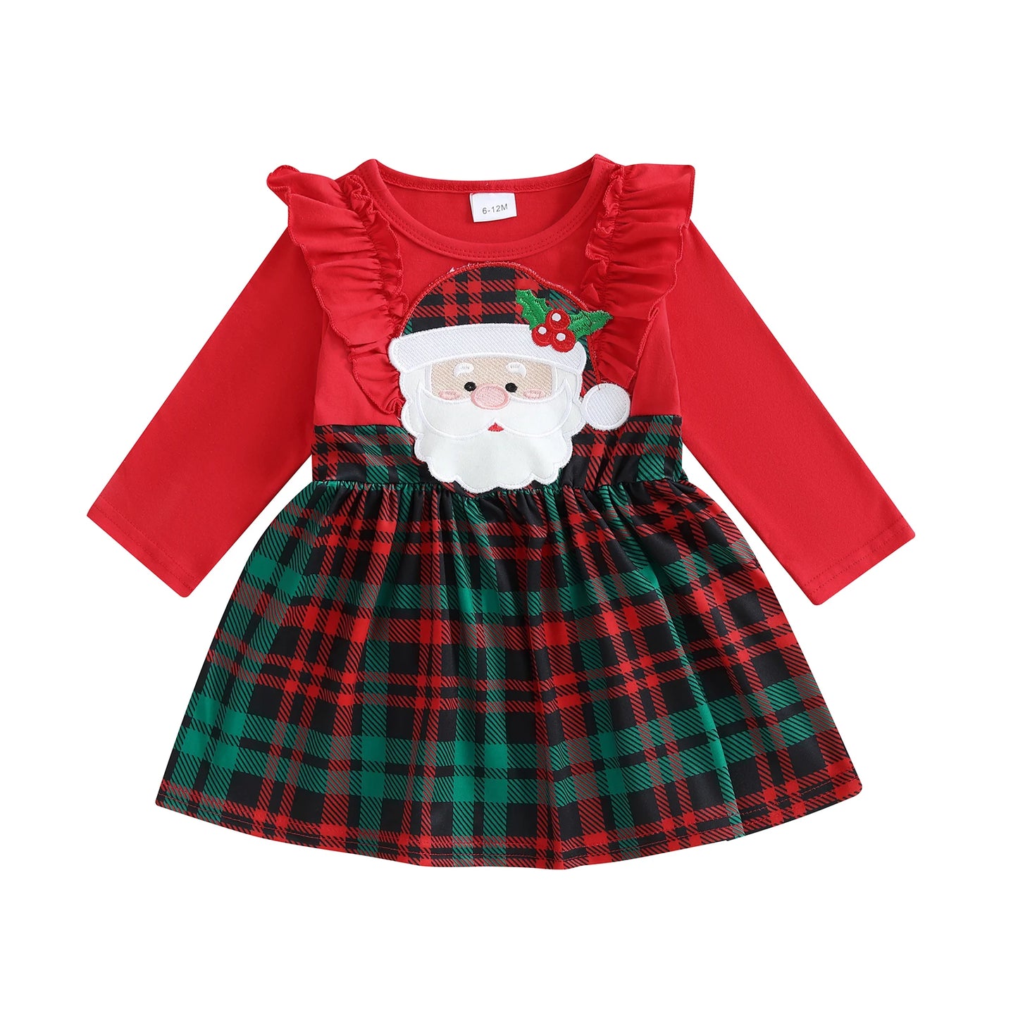 Infant Baby Boy Christmas Outfit Plaid Reindeer Applique Long Sleeve Romper Jumpsuit Winter Holiday Clothes Set for Newborns