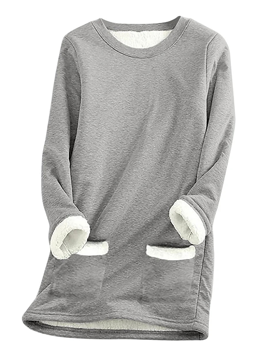 Women s Cozy 2 Piece Set Plush Fleece Pullover and Comfy Joggers for Loungewear or Casual Athleisure Look