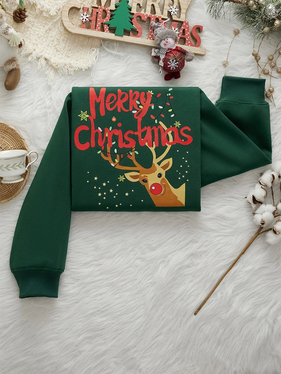 Merry Christmas Women Sweatshirt Christmas Graphic Printed Pullover Holiday Season Funny Xmas Crewneck Sweater