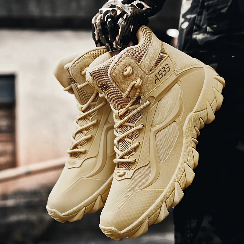 Men's tactical boots anti collision boots durable boots hiking boots comfortable and durable boots outdoor boots lightweight and