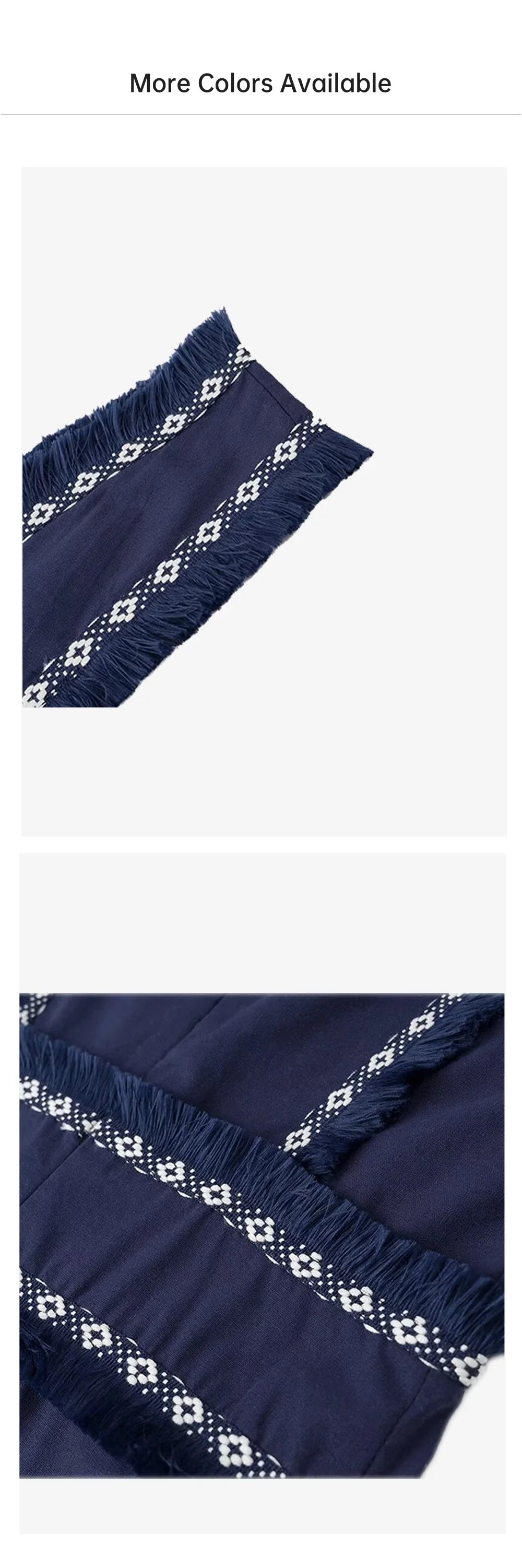 Summer New Product: Casual Women's Fashion V-neck Sleeveless Waist Collection with Tassel Decoration Dress