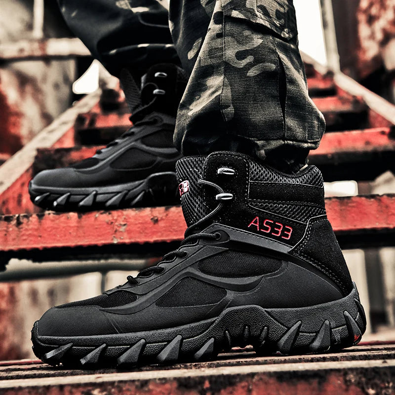 Men's tactical boots anti collision boots durable boots hiking boots comfortable and durable boots outdoor boots lightweight and