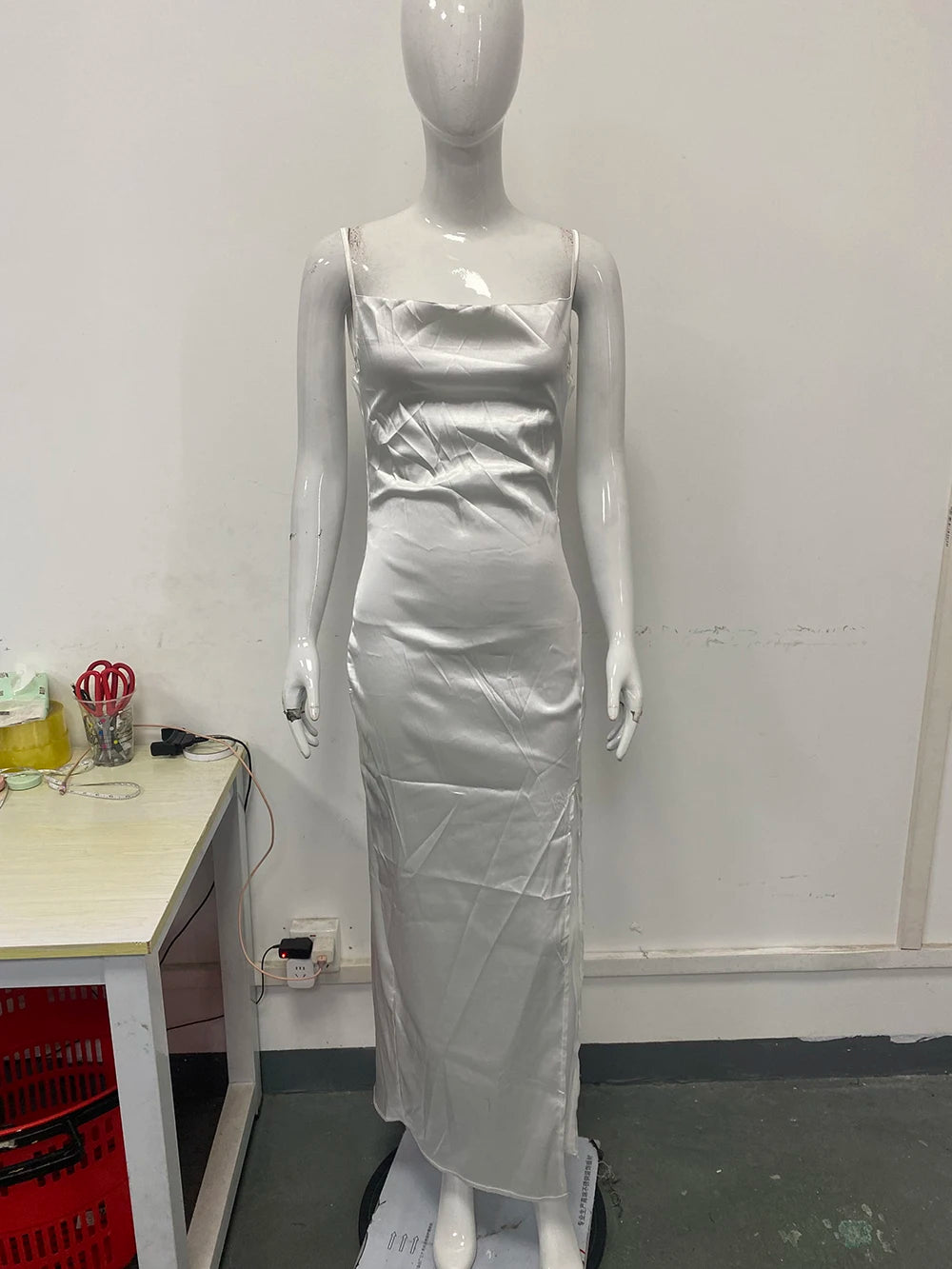 Summer Backless Slim Fit Slit Suspender Dress Fashionable Sexy New Arrival Women's Clothing