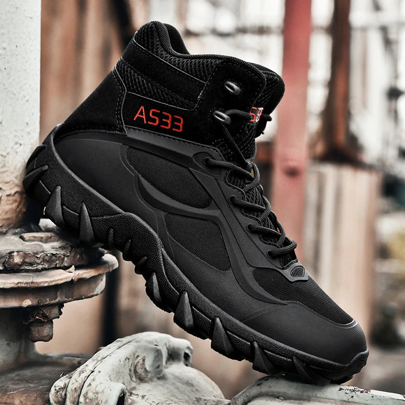 Men's tactical boots anti collision boots durable boots hiking boots comfortable and durable boots outdoor boots lightweight and