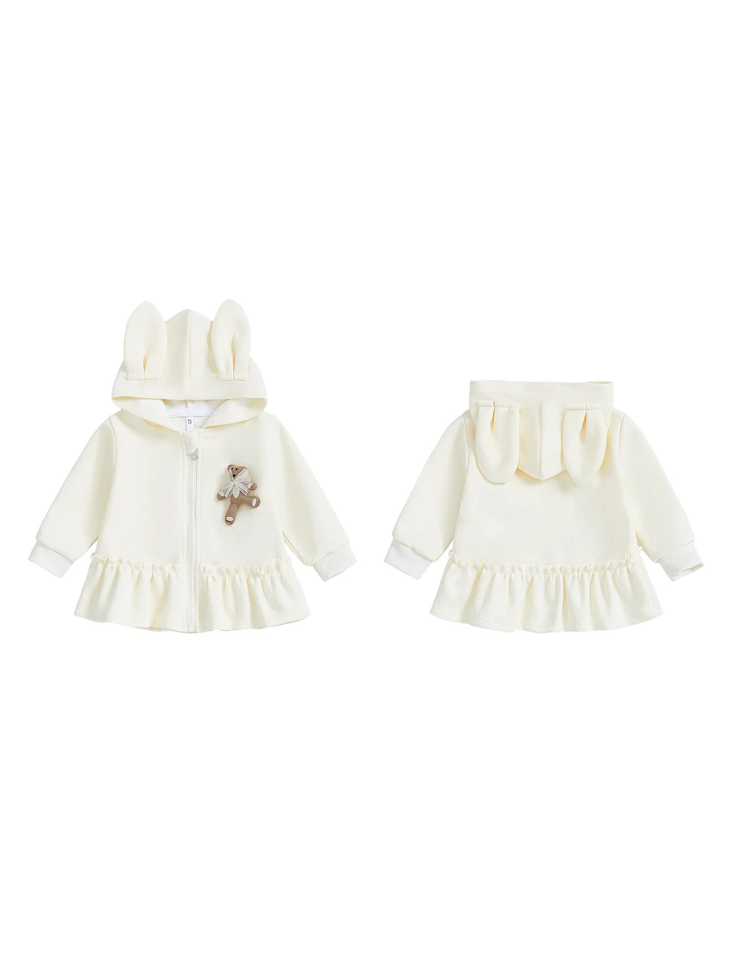 Adorable Toddler Girl Winter Coat with Faux Fur Hood and Pom Pom Detail Warm Jacket for Cold Weather Outfits