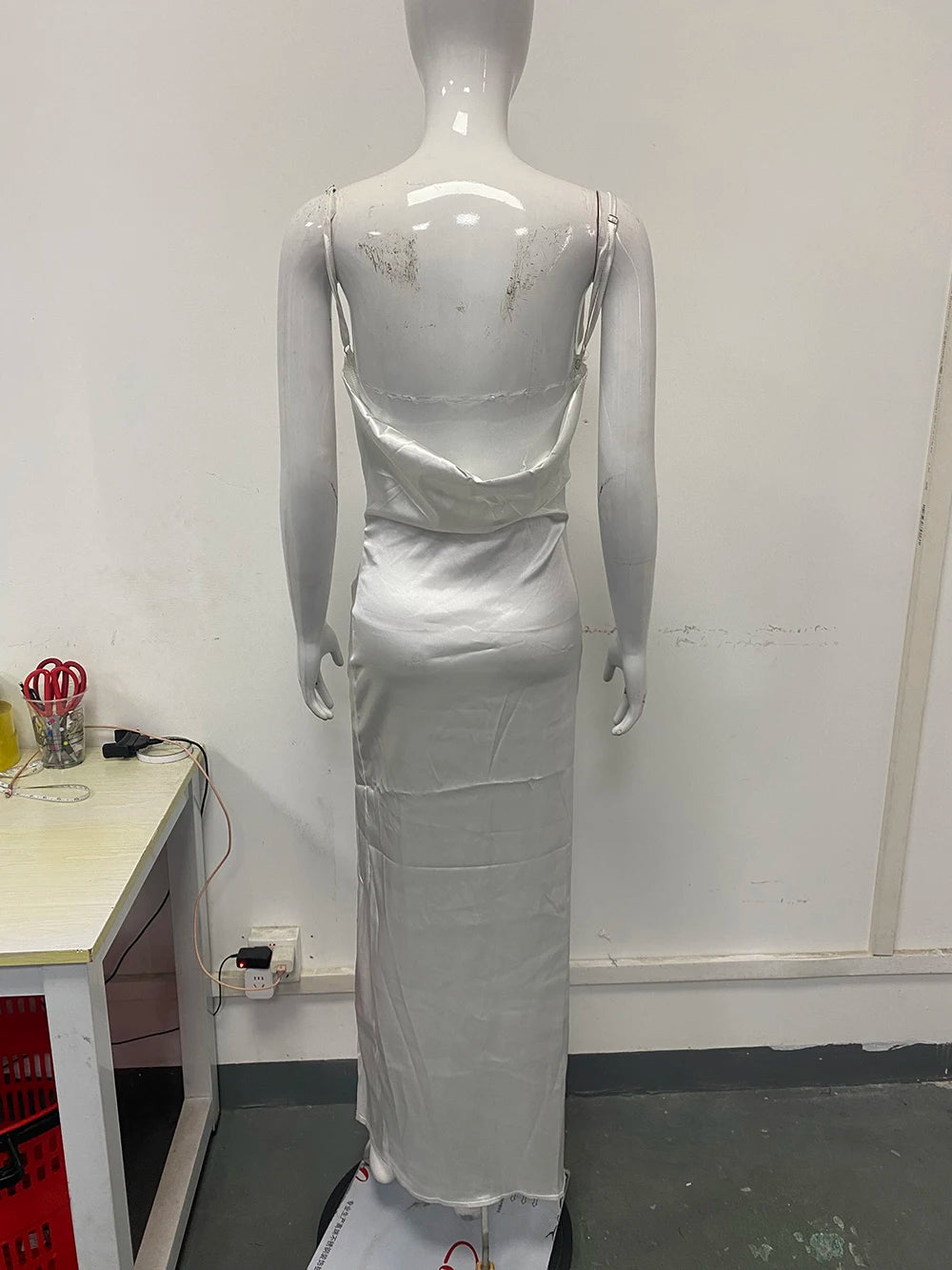 Summer Backless Slim Fit Slit Suspender Dress Fashionable Sexy New Arrival Women's Clothing