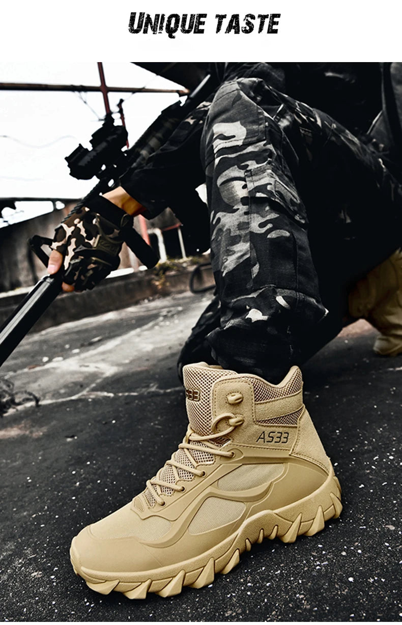 Men's tactical boots anti collision boots durable boots hiking boots comfortable and durable boots outdoor boots lightweight and