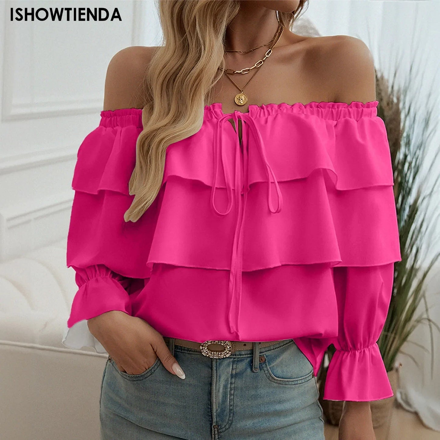 Sexy One Shoulder Bow Knot Shirt For Women Clothing 2025 Summer Tops Female Sexy Club T -shirt Y2k Pullover Korean Blouse
