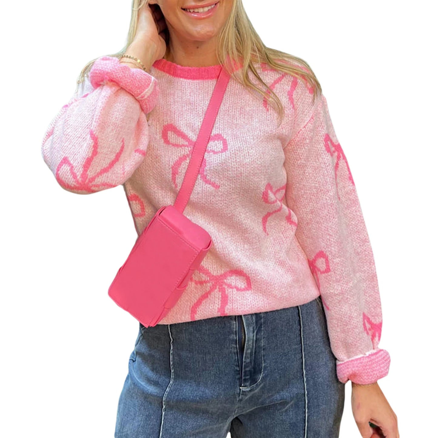 Women s Cozy Grey Cable Knit Sweater with Turtleneck and Pom Pom Detail for Fall and Winter Fashion