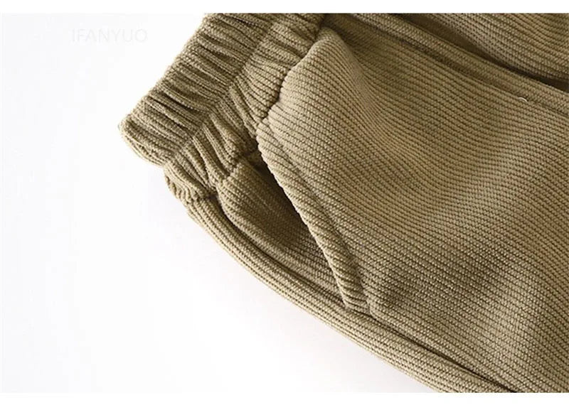 Children Velvet Pants Autumn Winter New Solid Color Boys Kids Thick Warm Sports Trousers Simple Fashion Korean Girls Baby Pants