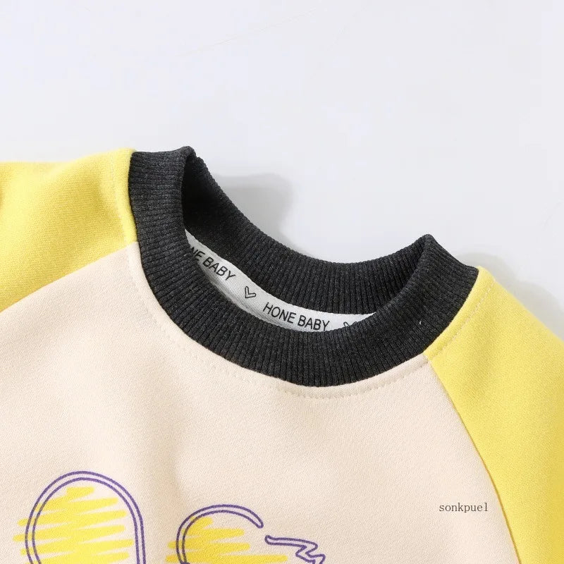 2PC New Kids Cartoon Tops Pants Set Baby Fashionable Boys Girls Two Piece Outfit Spring Autumn Winter 2025