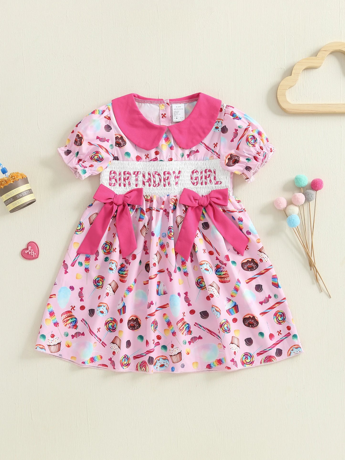 Children s Girl Dress Sleeveless Peter Pan Collar Floral Embroidery Lace Princess Party Dress Summer Birthday Outfit