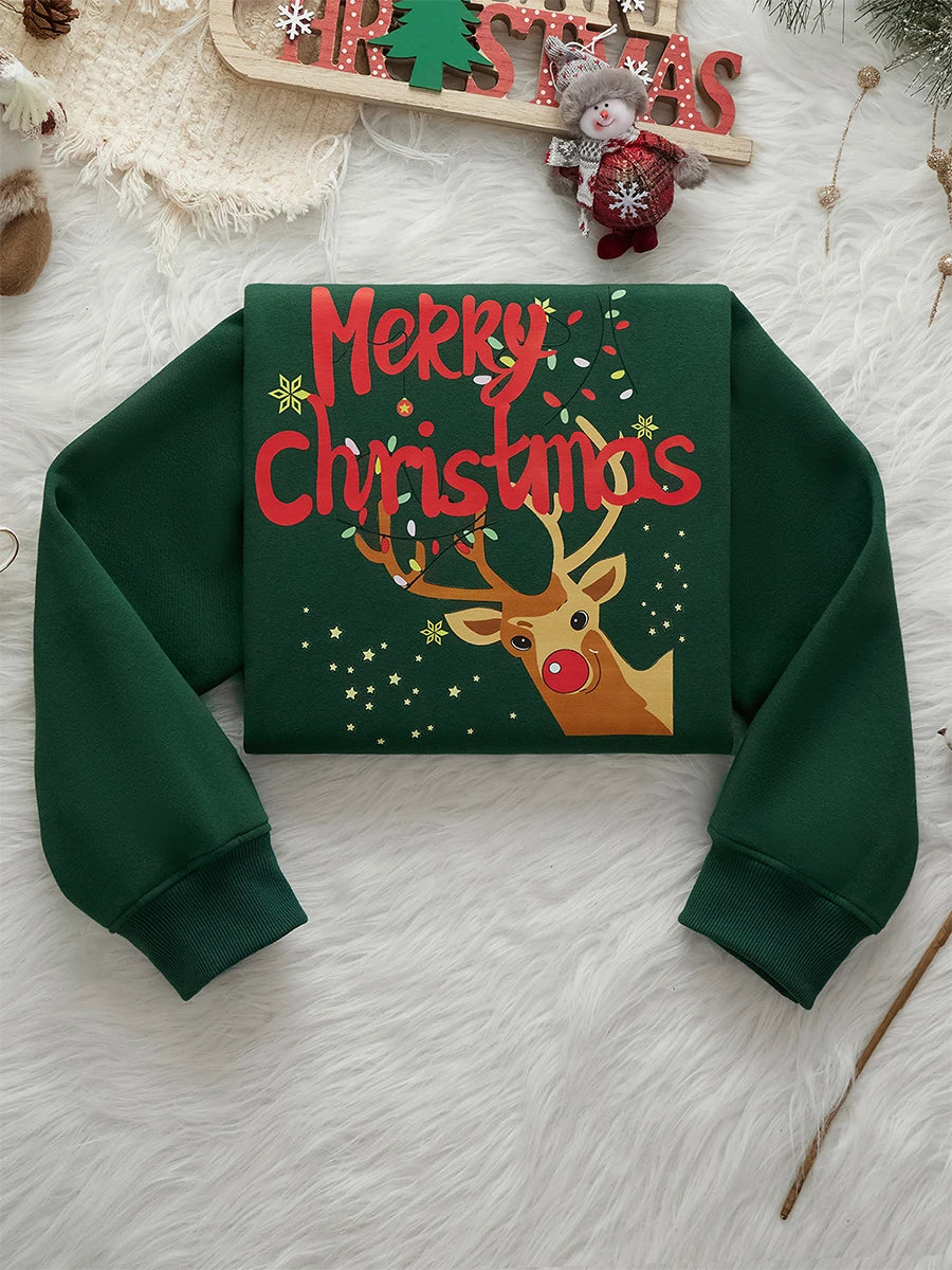 Merry Christmas Women Sweatshirt Christmas Graphic Printed Pullover Holiday Season Funny Xmas Crewneck Sweater